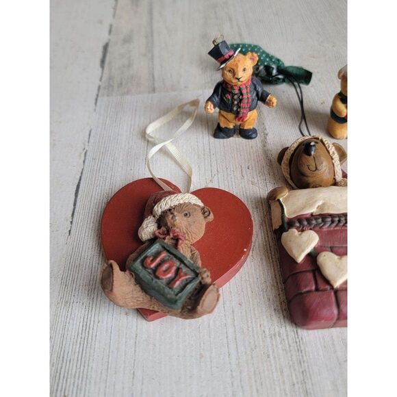 Santa Claus teddy bear heart variety sailor ornament Xmas decor couple - Picture 3 of 10